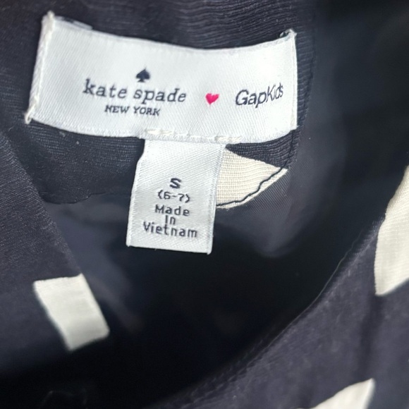 Kate Spade x Gap Girl’s Bow Print Party Dress Uniform 6-7 - Picture 2 of 6